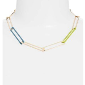 OPEN EDIT Colour Pop Paper Clip Chain Necklace